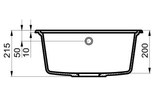 Мойка для кухни Milacio Navarra 65 Cuarzo MC.77063 серый металлик